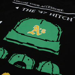 Athletics 8-Bit Hero Foundation MLB T-Shirt Black Fashion