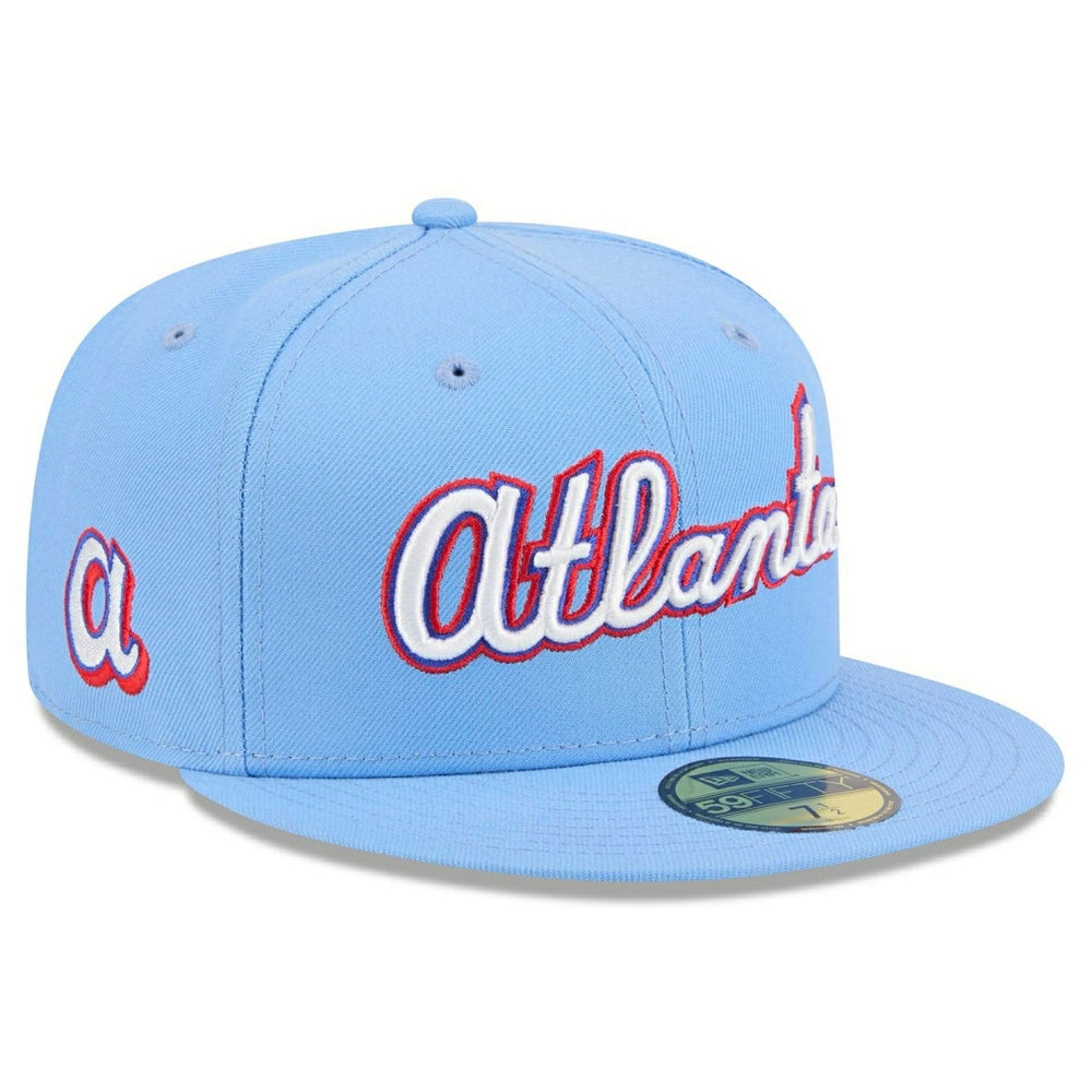 Atlanta Braves MLB City Connect Fan Pack 59FIFTY Fitted Cap Blue Lifestyle