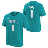 Lamelo Ball #1 Charlotte Hornets Player NBA T-Shirt Teal (YOUTH) Taass sale