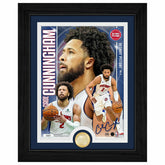 Cade Cunningham Detroit Pistons Artist Proof Bronze Coin NBA Photo Frame Lifestyle