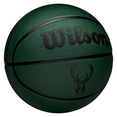 Milwaukee Bucks Solid Wilson NBA Basketball Green (Size 5) Taass for sale