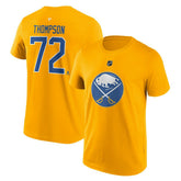 Tage Thompson #72 Buffalo Sabres Player NHL T-Shirt Yellow Lifestyle