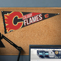 Calgary Flames Big Logo WinCraft Premium NHL Pennant Taass sale