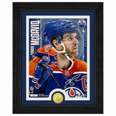 Connor McDavid Edmonton Oilers Artist Proof Bronze Coin NHL Photo Frame Taass for sale