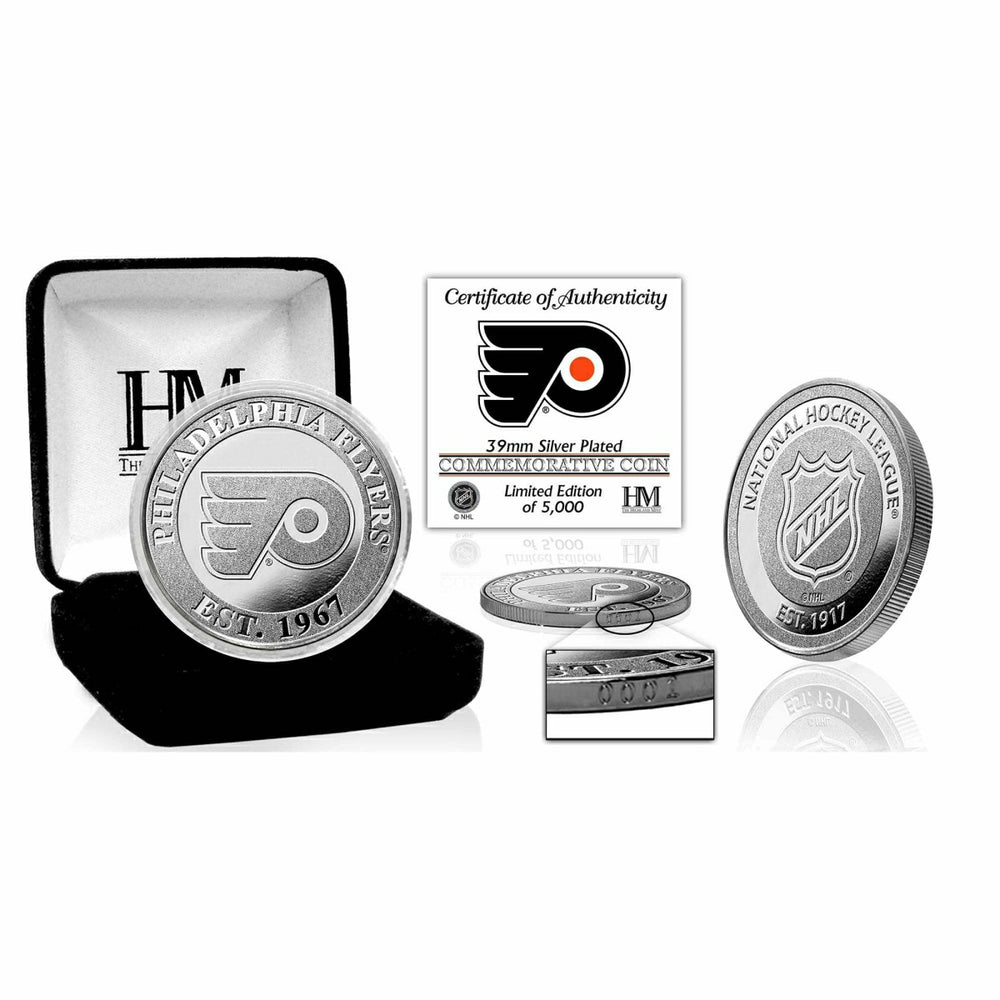 Philadelphia Flyers NHL Team Silver Mint Coin Lifestyle