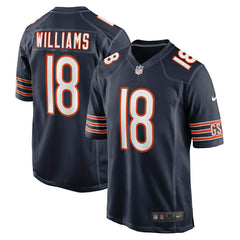 Caleb Williams #18 Chicago Bears Game NFL Jersey Navy Fashion