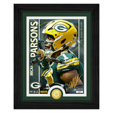 Micah Parsons Green Bay Packers Artist Proof Bronze Coin NFL Photo Frame Fashion