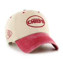 Kansas City Chiefs '47 Breaking Trail Clean Up Adjustable NHL Cap Natural/Red Taass US