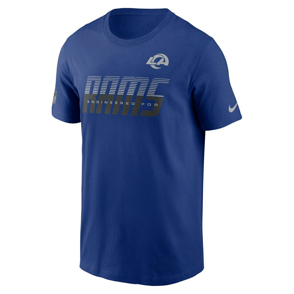 Los Angeles Rams 2026 NFL Sideline Team Issue Dri-Fit T-Shirt Blue Lifestyle