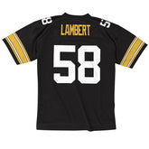 Jack Lambert #58 Pittsburgh Steelers 1976 Legacy Throwback NFL Jersey Black Taass for sale