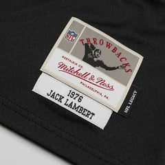 Jack Lambert #58 Pittsburgh Steelers 1976 Legacy Throwback NFL Jersey Black Taass for sale