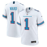 Cam Ward #1 Tennessee Titans 2026 Game NFL Jersey White Lifestyle