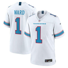 Cam Ward #1 Tennessee Titans 2026 Game NFL Jersey White Lifestyle