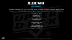 2026 Upper Deck Allure Golf Hobby Box Taass US