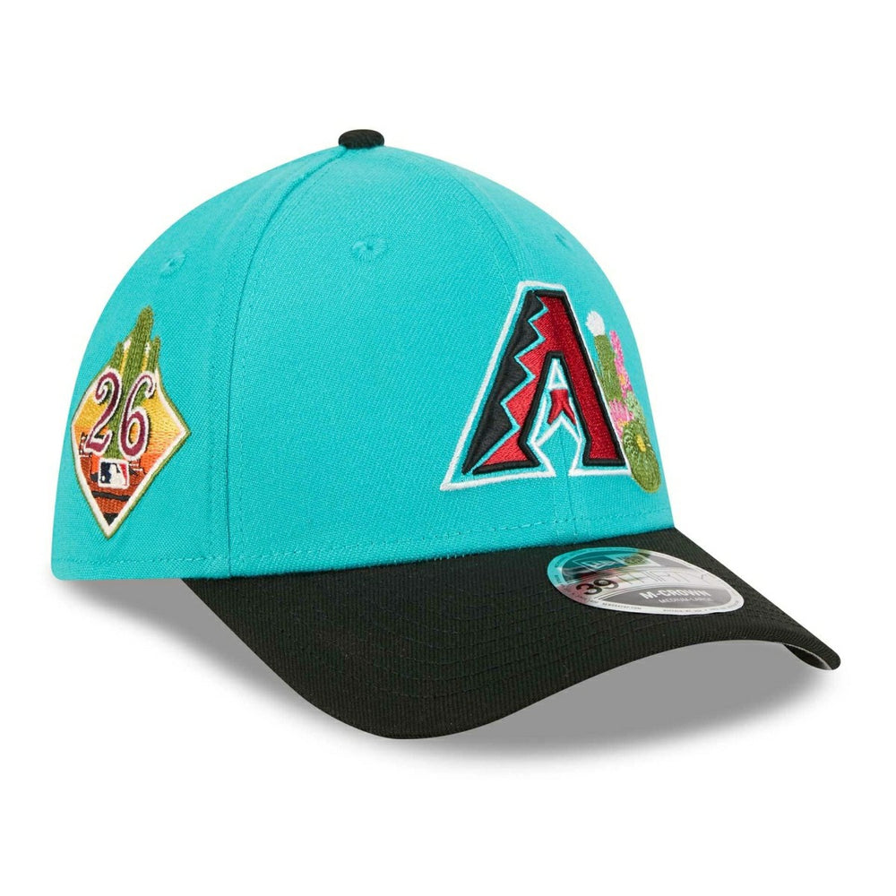 Arizona Diamondbacks 2026 MLB Spring Training 39THIRTY M-Crown Flex Cap Teal Taass sale