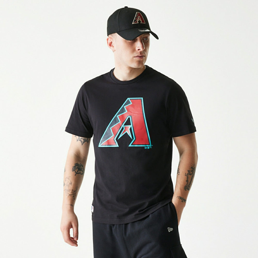 Arizona Diamondbacks Team Logo New Era MLB T-Shirt Black Fashion