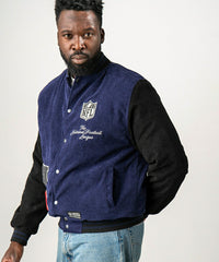 NFL Shield Core L&L '30 Varsity Jacket Navy Taass sale