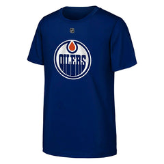 Leon Draisaitl #29 Edmonton Oilers Player NHL T-Shirt Navy (YOUTH) Lifestyle