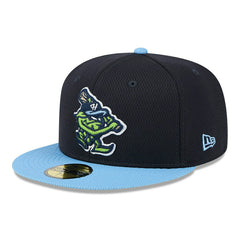 Hillsboro Hops MiLB Batting Practice Authentic 59FIFTY Fitted Cap Navy Taass for sale
