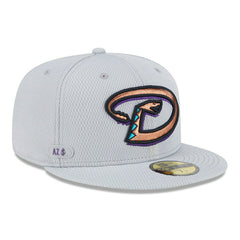 Arizona Diamondbacks 2025 MLB Authentic Clubhouse 59FIFTY Fitted Cap Gray Fashion