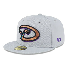 Arizona Diamondbacks 2025 MLB Authentic Clubhouse 59FIFTY Fitted Cap Gray Fashion