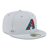 Arizona Diamondbacks 2025 MLB Authentic Clubhouse 59FIFTY Fitted Cap Gray Taass sale