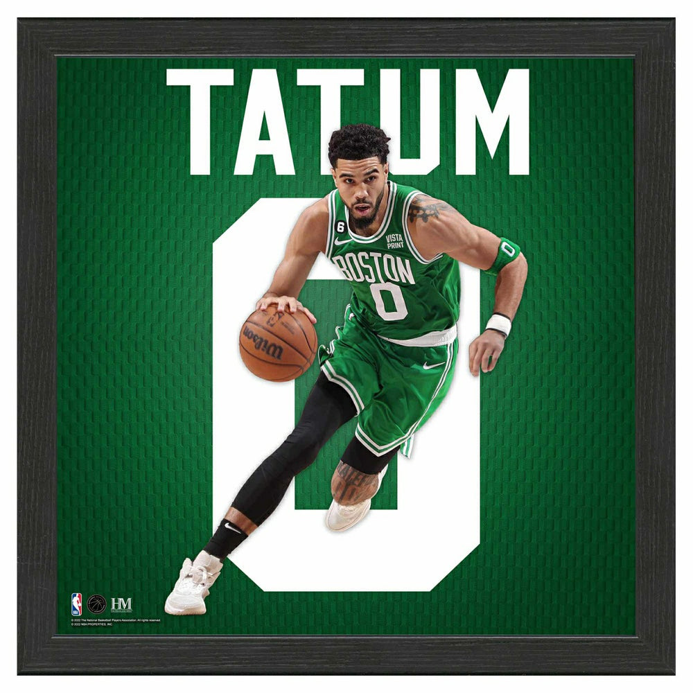 Jayson Tatum #0 Boston Celtics Impact Jersey Framed NBA Photo Fashion
