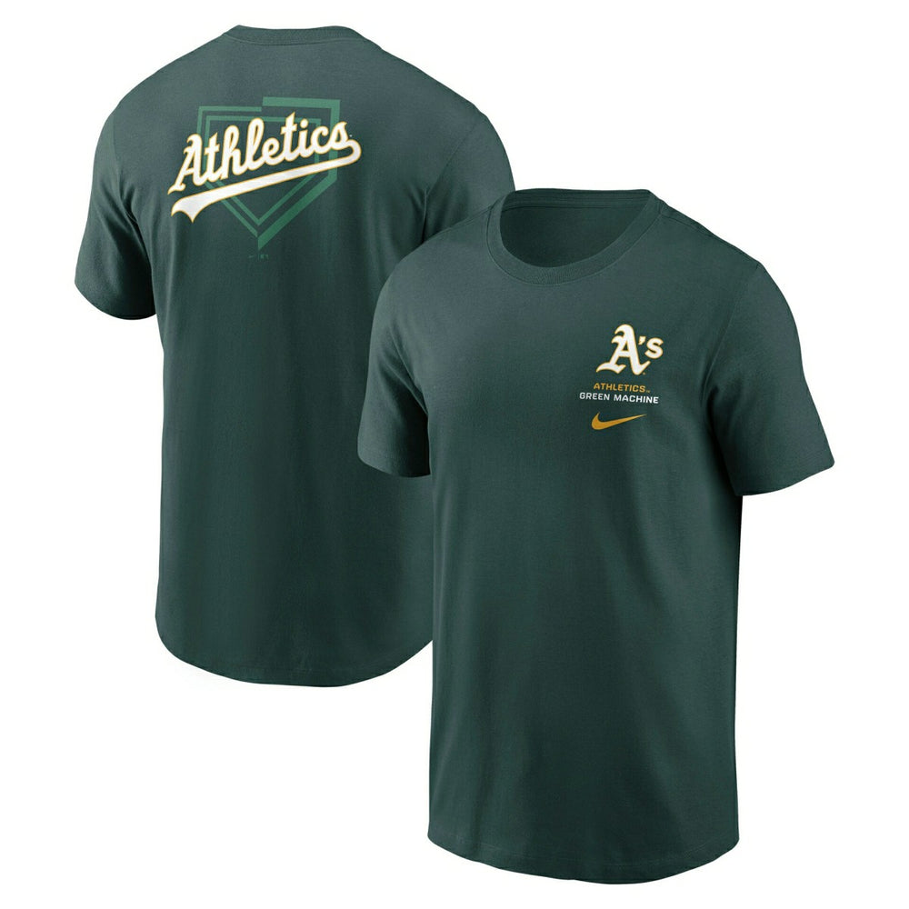 Athletics Primetime 2-Hit T-Shirt Green Taass US