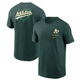 Athletics Primetime 2-Hit T-Shirt Green Taass US