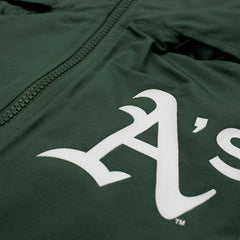 Athletics MLB Quarter Zip Windbreaker Jacket Green Taass sale