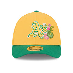 Athletics 2026 MLB Spring Training 39THIRTY M-Crown Flex Cap Yellow Lifestyle