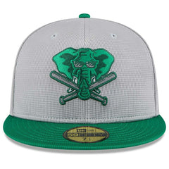 Athletics Colorway 2025 MLB Batting Practice 59FIFTY Fitted Cap Gray Classic