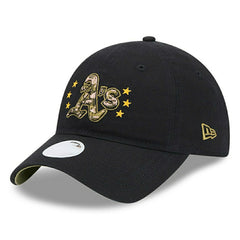 Oakland Athletics 2024 MLB Armed Forces New Era Women's 9TWENTY Cap Black Fashion