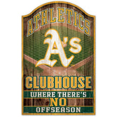 Athletics WinCraft MLB Clubhouse Wood Sign Taass sale