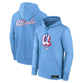 Atlanta Braves City Connect 2026 MLB Authentic Therma Hoodie Blue Taass sale