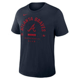 Atlanta Braves Early Work 2026 MLB Authentic Tri-Blend T-Shirt Navy Fashion