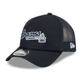Atlanta Braves 2026 MLB Batting Practice 9FORTY APEX Trucker Cap Navy Taass for sale