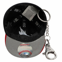 Atlanta Braves MLB Mini Cap Mini Cap Key Chain Navy Fashion