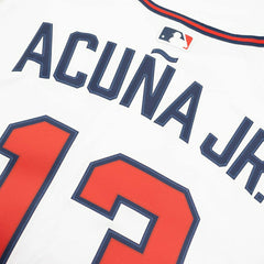 Ronald Acuña Jr. #13 Atlanta Braves Nike Limited MLB Jersey White Taass sale