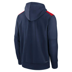 Atlanta Braves 2025 MLB Authentic Performance Therma Hoodie Navy Taass US