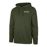 Atlanta Braves Backer '47 Burnside MLB Hoodie Sandalwood Lifestyle