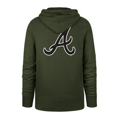 Atlanta Braves Backer '47 Burnside MLB Hoodie Sandalwood Lifestyle