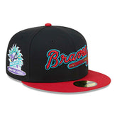 Atlanta Braves Retro 1996 Spring Training New Era 59FIFTY Fitted Cap Black Taass US