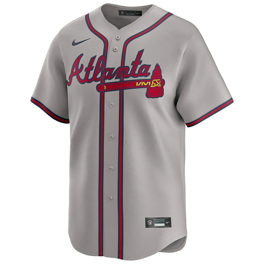 Atlanta Braves Nike Limited MLB Baseball Jersey Road Gray Classic