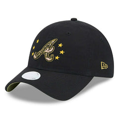 Atlanta Braves 2024 MLB Armed Forces New Era Women's 9TWENTY Cap Black Lifestyle