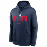 Atlanta Braves Nike Club Slack MLB Hoodie Navy Taass US