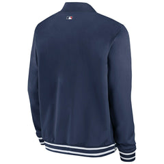 Atlanta Braves 2024 MLB Authentic Collection Nike Bomber Jacket Navy Taass for sale