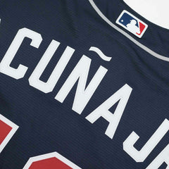 Ronald Acuña Jr. #13 Atlanta Braves Nike MLB Jersey Navy Fashion