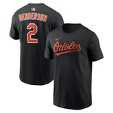 Gunnar Henderson #2 Baltimore Orioles Player MLB T-Shirt Black Taass sale