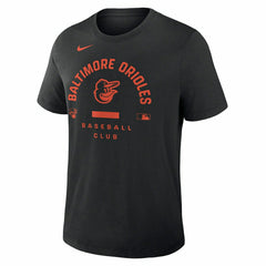 Baltimore Orioles Early Work 2026 MLB Authentic Tri-Blend T-Shirt Black Lifestyle
